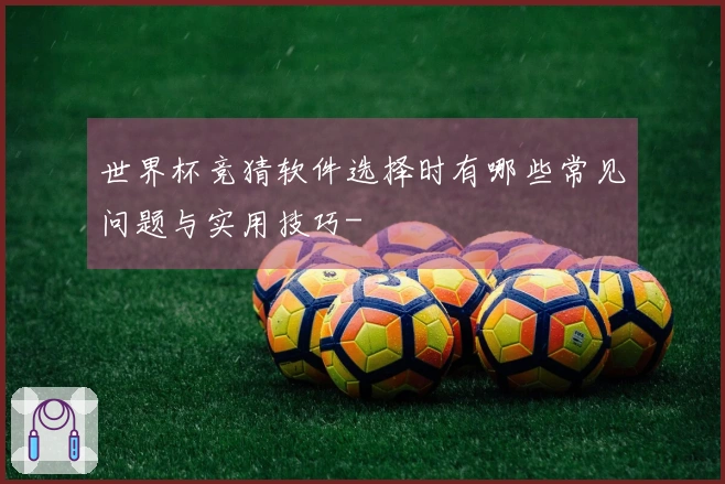 世界杯竞猜软件选择时有哪些常见问题与实用技巧-